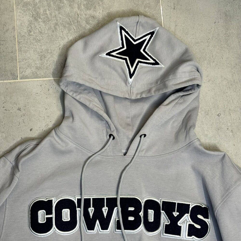 Pro Standard NFL Dallas Cowboys Logo Super Bowl XXVIII Mens XL Gray Hoodie